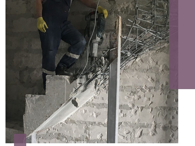 Демонтаж металлических и бетонных лестниц в Красноуфимске