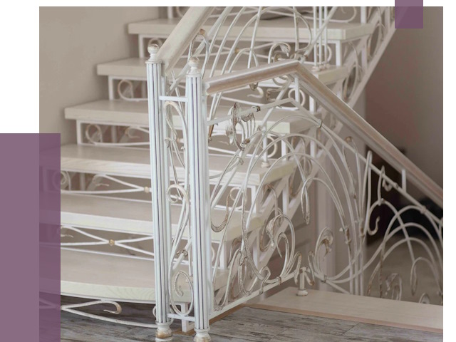 Изготовление кованых лестниц на заказ в Красноуфимске от 86335 руб. | ПРОЛЁТ-Крф