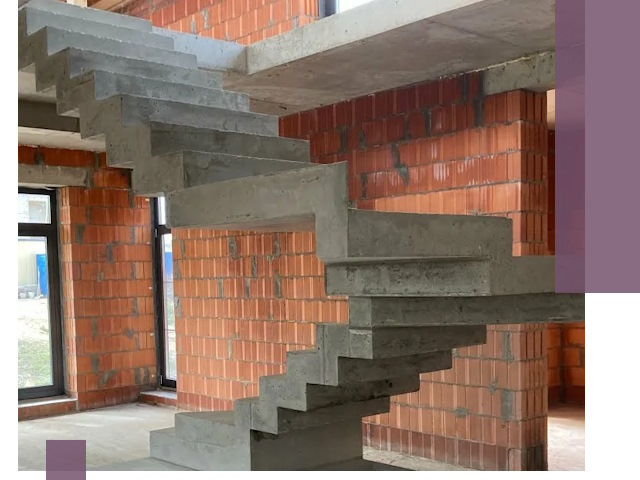 Изготовление бетонных лестниц под ключ в Красноуфимске