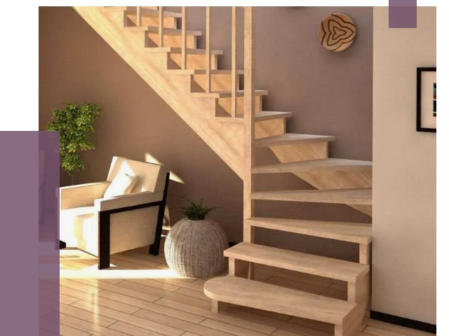 Изготовление Г-образных лестниц в Красноуфимске от 18790 руб. 