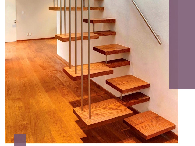 Лестницы «гусиный шаг» на заказ в Красноуфимске для узких пространств