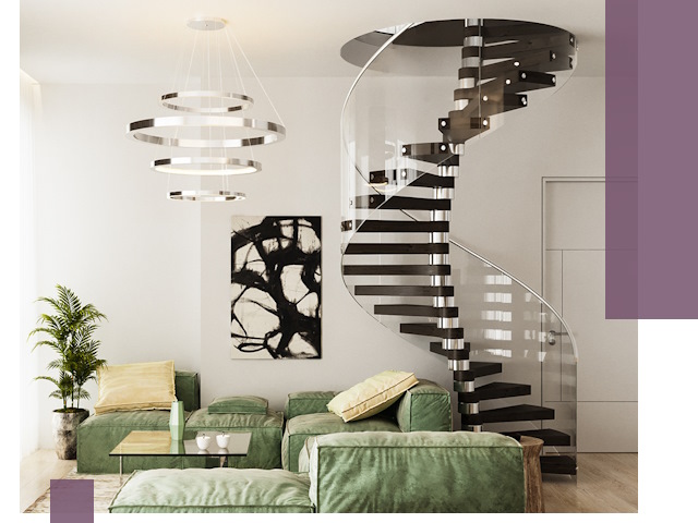 Лестницы для двухуровневой квартиры в Красноуфимске — изготовление и монтаж