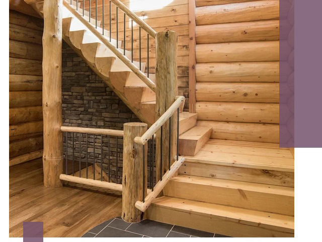 Лестницы в баню под заказ и профессиональный монтаж в Красноуфимске