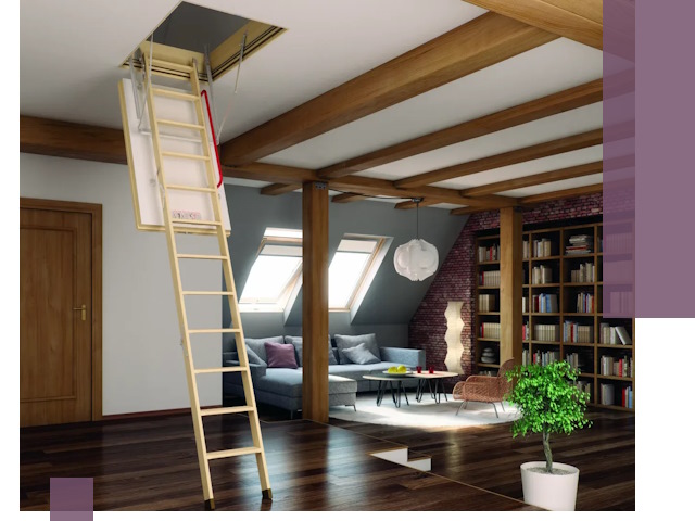 Чердачные лестницы под ключ в Красноуфимске: изготовление и монтаж