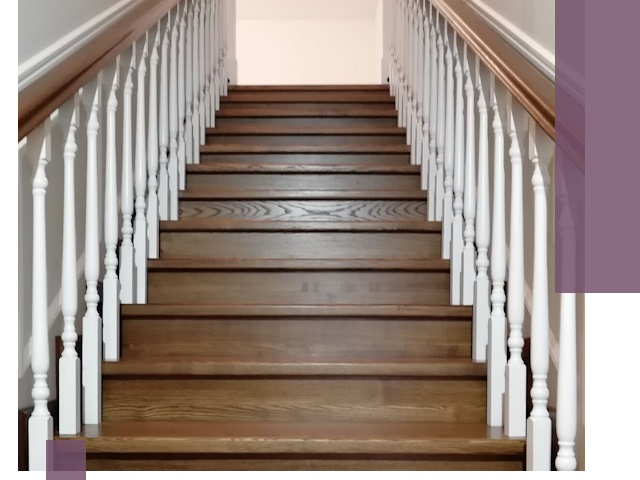 Лестницы из ясеня на заказ в Красноуфимске — изготовление и монтаж