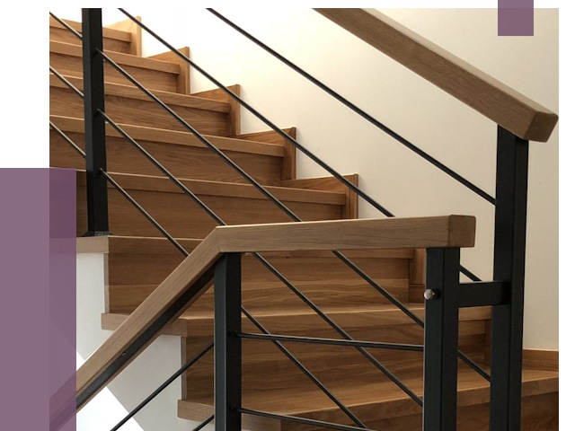 Обшивка металлической лестницы деревом в Красноуфимске от 4317 руб.