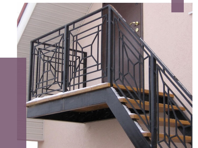Металлические перила в Красноуфимске от 4266 руб.  | ПРОЛЁТ-Крф