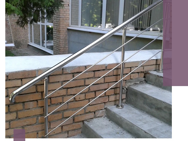 Перила из нержавеющей стали высокого качества в Красноуфимске
