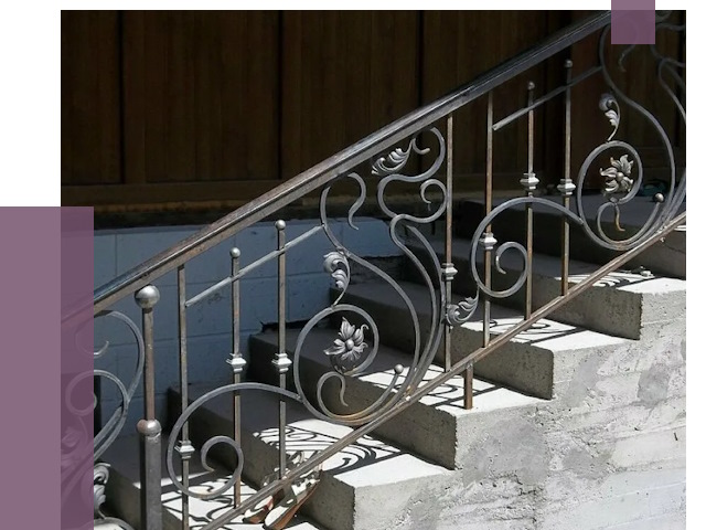 Кованые перила в Красноуфимске от 8633 руб. под ключ — качество от ПРОЛЁТ-Крф