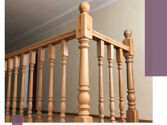 Деревянные перила на заказ в Красноуфимске: монтаж и изготовление