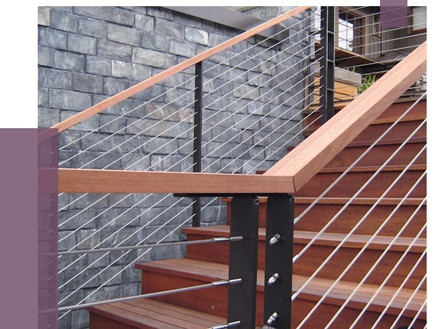 Тросовые перила под ключ в Красноуфимске от 7719 руб. 