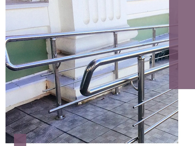 Ограждения пандусов из металла и нержавейки в Красноуфимске