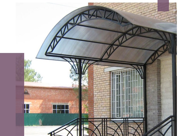 Металлические навесы и козырьки в Красноуфимске от 12696 руб.