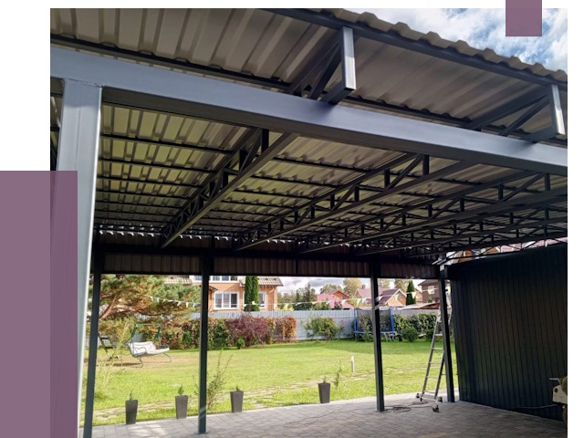 Монтаж навесов в Красноуфимске от 7313 руб. — установка навеса | ПРОЛЁТ-Крф