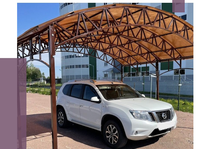 Недорогие навесы в Красноуфимске от 42659 руб.  | ПРОЛЁТ-Крф