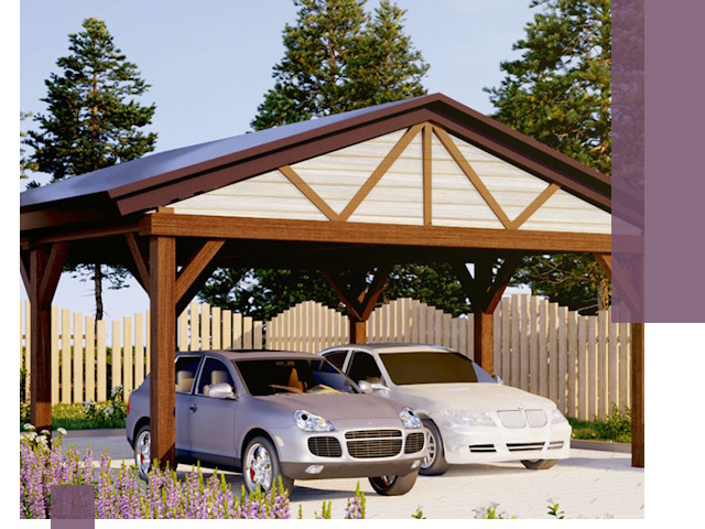 Навесы для автомобиля в Красноуфимске — изготовление и монтаж