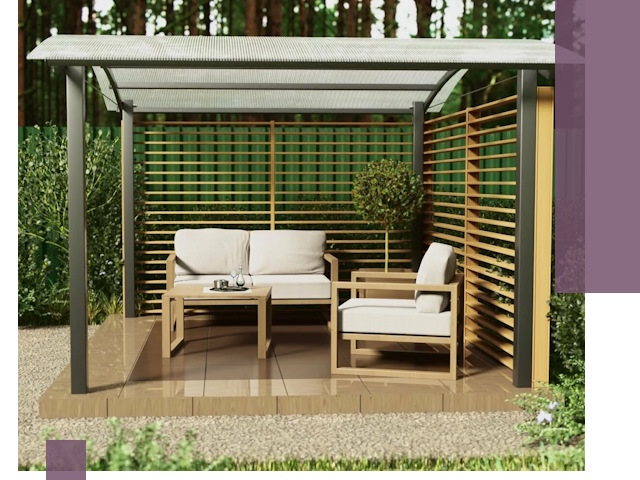 Навесы для дачи в Красноуфимске: изготовление, монтаж и демонтаж