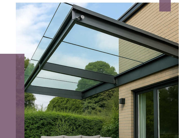 Стеклянные навесы и козырьки в Красноуфимске от 12188 руб.