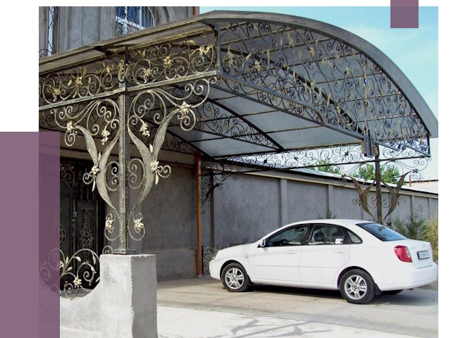 Кованые навесы в Красноуфимске от 14474 руб. | ПРОЛЁТ-Крф