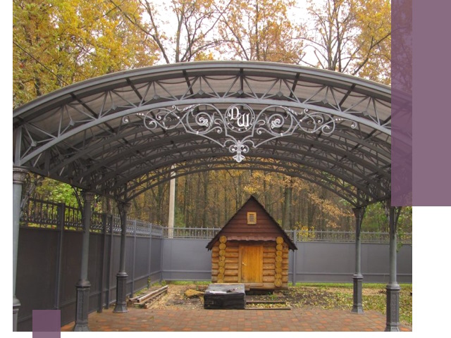 Кованые навесы премиум-класса под заказ в Красноуфимске