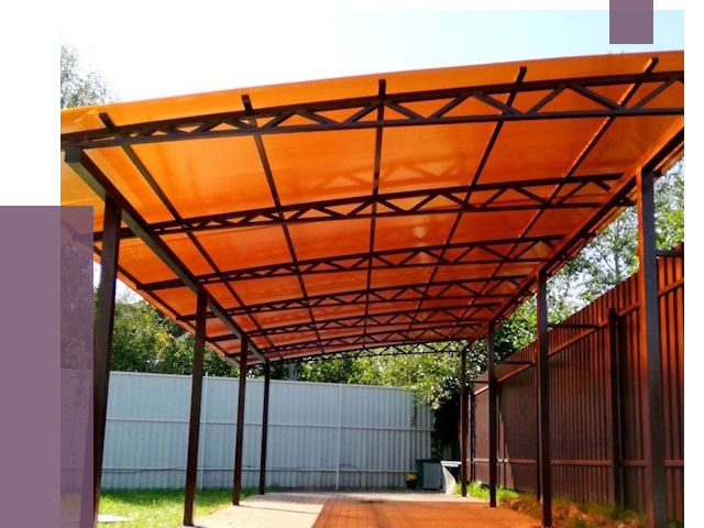 Односкатные навесы под ключ в Красноуфимске от 13052 руб. 