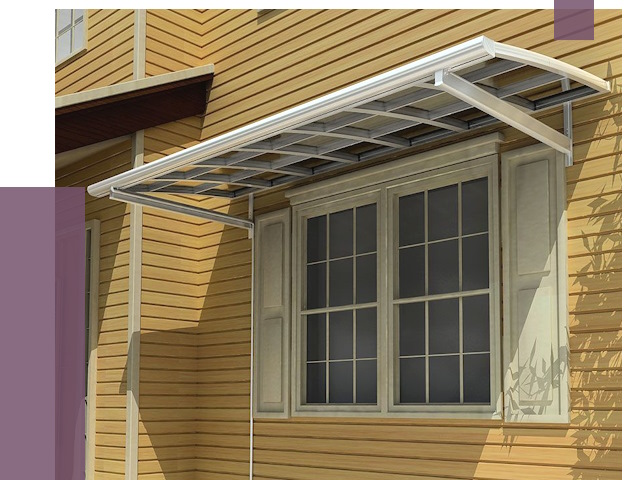 Козырьки над окнами в Красноуфимске от 7567 руб. — монтаж, покупки | ПРОЛЁТ-Крф