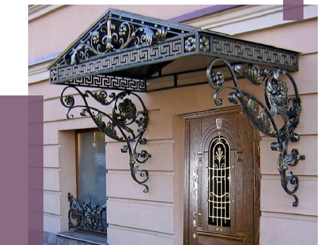 Кованые козырьки в Красноуфимске под ключ от 12645 руб. — ПРОЛЁТ
