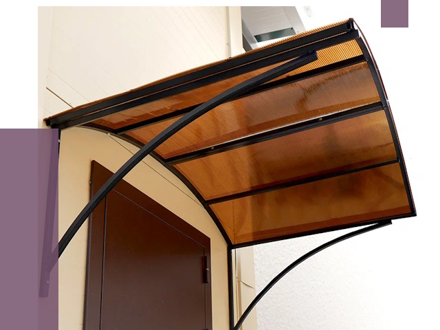 Недорогие козырьки в Красноуфимске от 7536 руб.  | ПРОЛЁТ-Крф