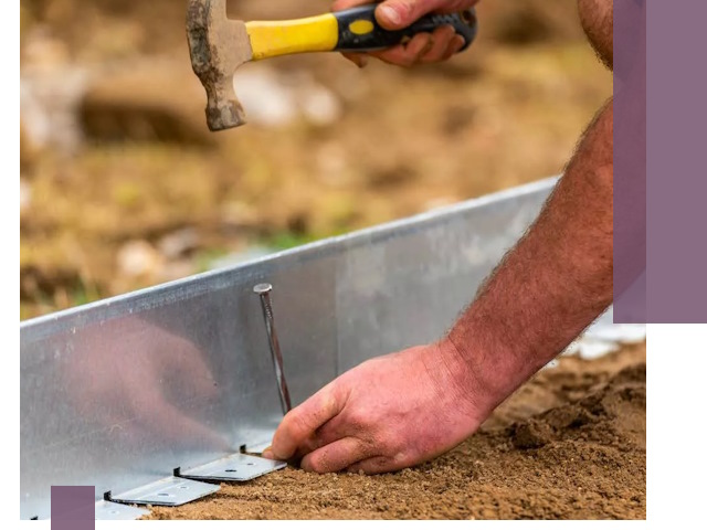 Монтаж металлических бордюров в Красноуфимске быстро и качественно